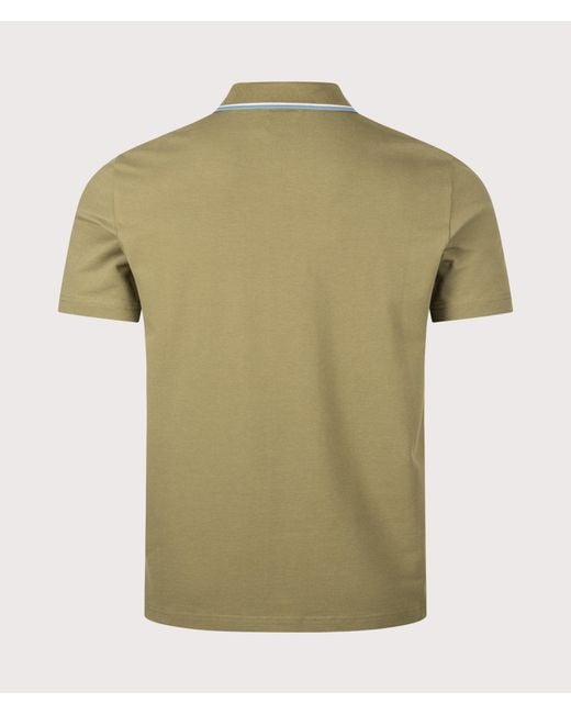 Paul Smith Green Regular Fit Button Through Polo Shirt for men