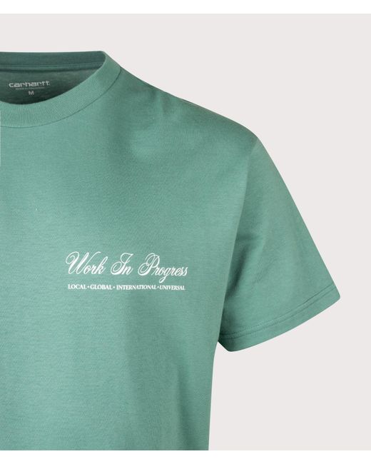 Carhartt Green Loose Fit Cloud Heart T-Shirt for men