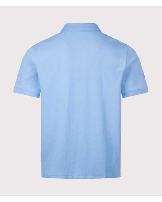 Polo Ralph Lauren Blue Custom Slim Fit Mesh Polo Shirt for men
