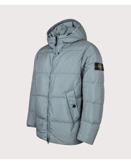 Stone Island Blue Crinkle Reps Ny Puffer Jacket for men