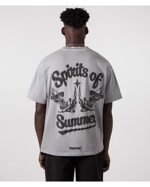 Represent Gray Spirits Of Summer T-shirt for men