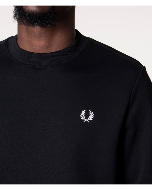 Fred Perry Blue Crew Neck Sweatshirt for men