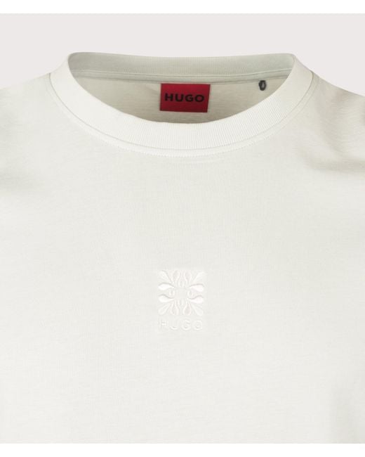 HUGO White Darusi T-Shirt for men