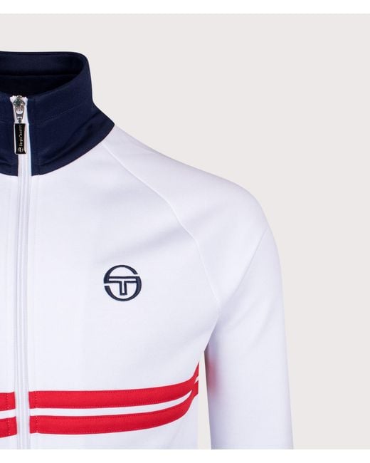Sergio Tacchini White Dallas Track Top for men