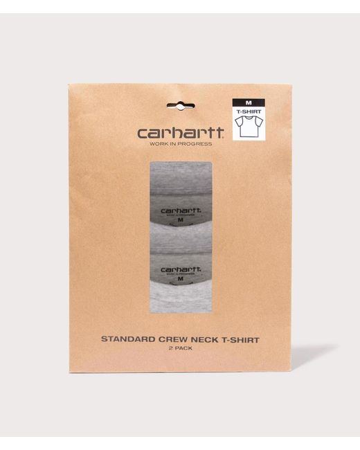 Carhartt White Regular Fit 2 Pack Crew Neck T-Shirt for men