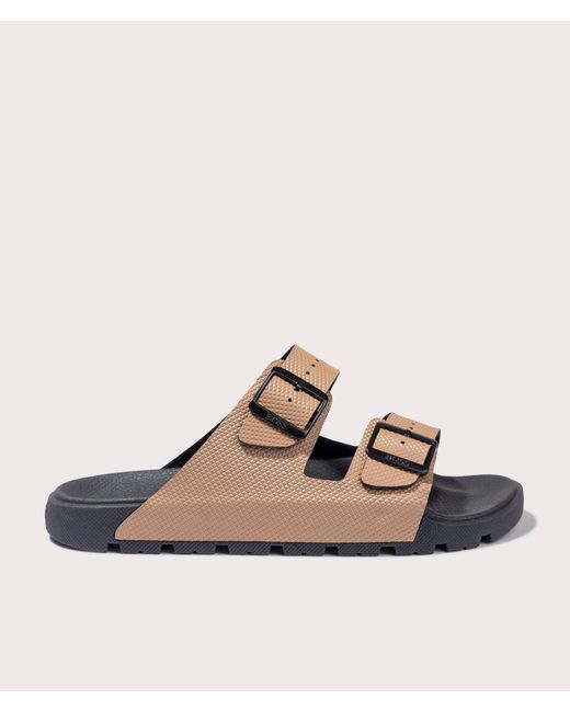 Boss Brown Surfley Twin Strap Sandals for men