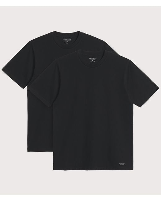Carhartt Black Regular Fit 2 Pack Crew Neck T-Shirt for men