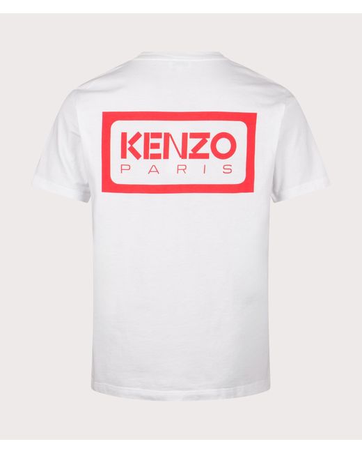KENZO White Classic Two-tone Embroidered T-shirt for men