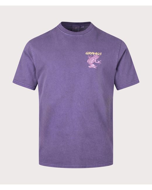 Gramicci Purple Sticky Frog T-shirt for men