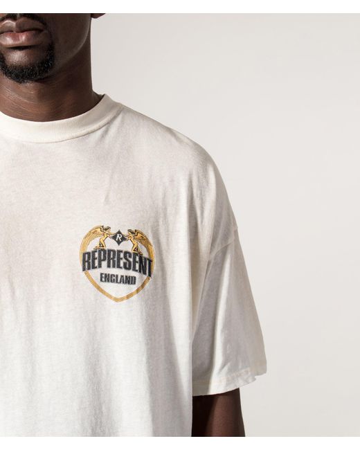 Represent White Angel Border T-Shirt for men