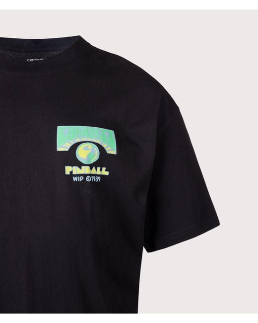 Carhartt Black Oversized Fit Pinball T-Shirt for men