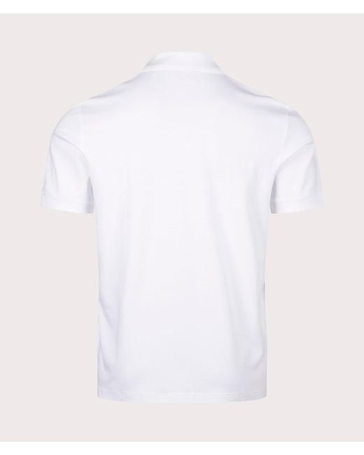 HUGO White Dalomino Polo Shirt for men
