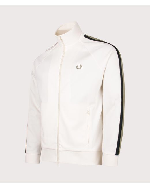 Fred Perry Natural Two Colour Tape Track Jacket for men