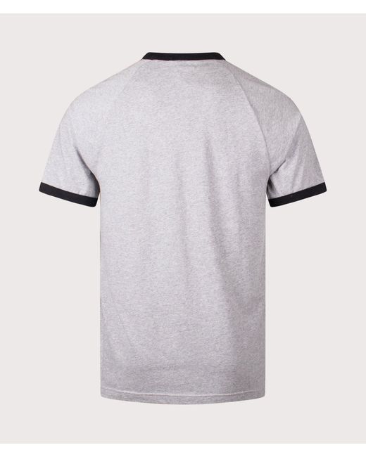Adidas Originals Blue 3 Stripes T-Shirt for men