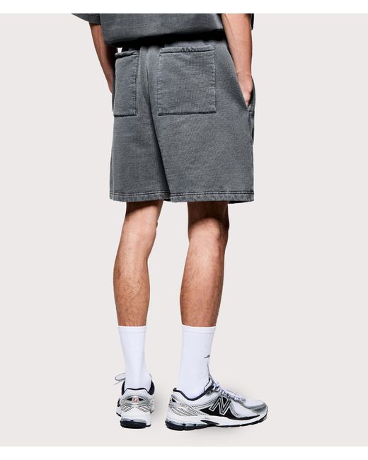 MKI Miyuki-Zoku Gray Relaxed Fit Uniform Shorts for men