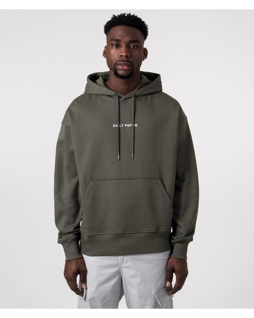 Daily Paper Gray Relaxed Fit Logotype Hoodie for men