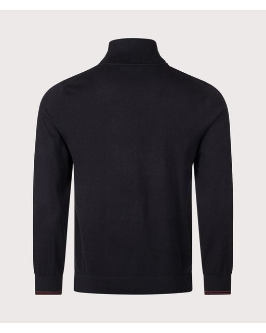 Paul Smith Blue Regular Fit Roll Neck Jumper for men