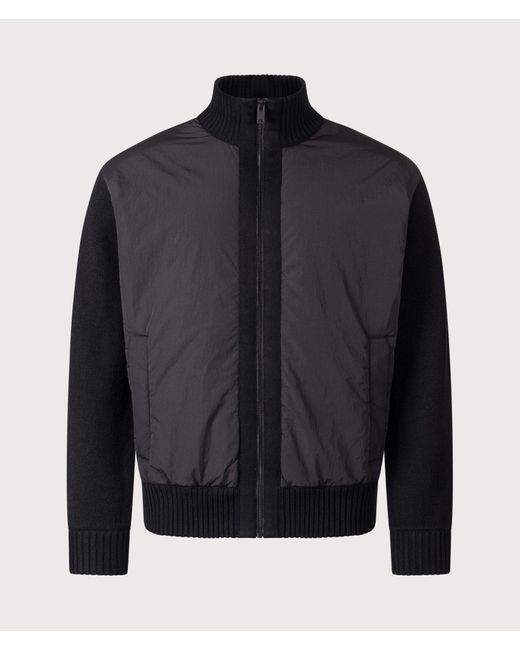 Boss Blue Korado Hybrid Knitted Track Jacket for men
