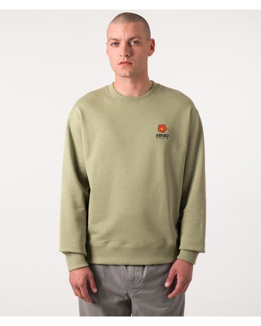 KENZO Green Boke Flower Crest Sweatshirt for men