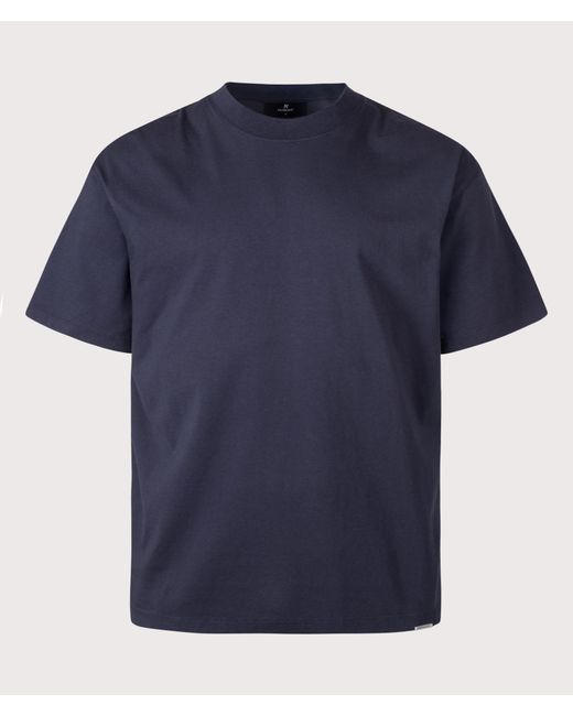 Represent Blue Oversized Initial T-Shirt for men