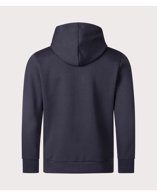 Boss Blue Regular Fit Zip Through Saggy Hoodie for men