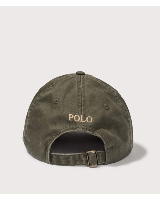 Polo Ralph Lauren Green Iconic Cotton Chino Ball Cap for men