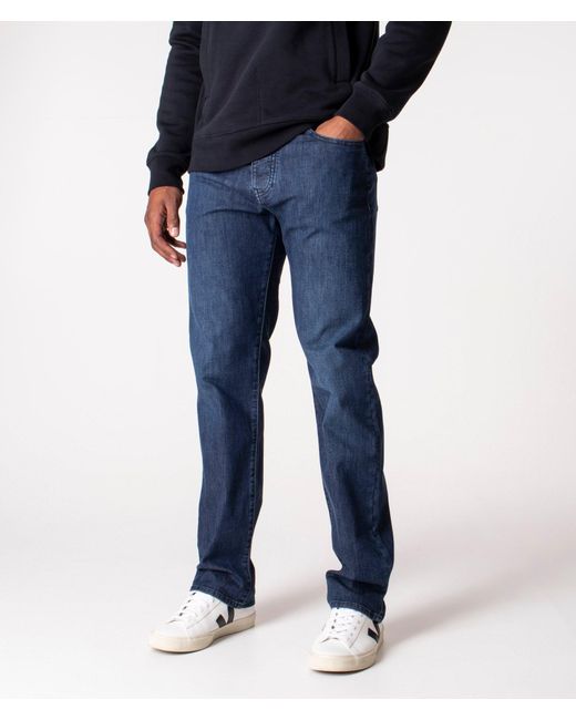 Emporio Armani Blue Regular Fit J21 Jeans for men