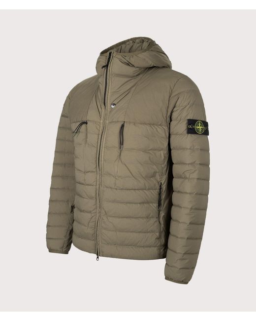 Stone Island Green Seamless Tunnel Nylon Down-Tc Jacket for men