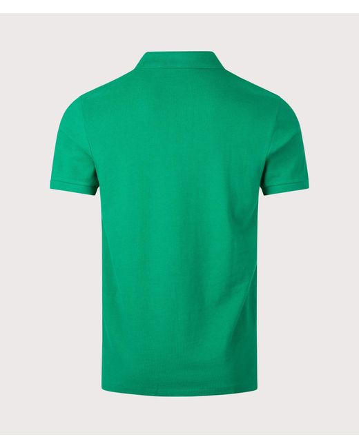 Polo Ralph Lauren Green Custom Slim Fit Mesh Polo Shirt for men