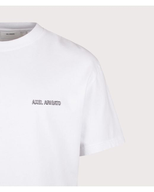 Axel Arigato White Oversized Fit Forest Sketch T-Shirt for men