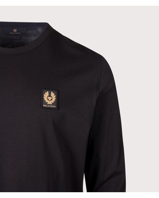 Belstaff Blue Regular Fit Long Sleeved T-Shirt for men