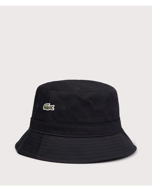 Lacoste Blue Piqué Bucket Hat for men