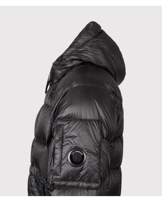 C P Company Gray D.D. Shell Hooded Down Jacket for men