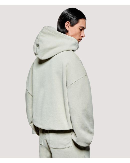 MKI Miyuki-Zoku Gray Box Fit Uniform Hoodie for men