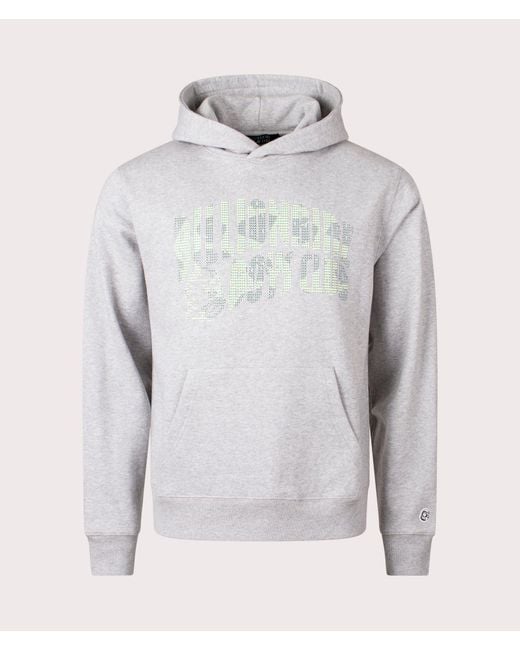BBCICECREAM Gray Tri-Tone Arch Logo Hoodie for men