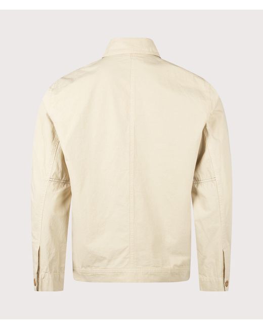 Norse Projects Natural Relaxed Fit Arresskov Compact Cotton Overshirt for men