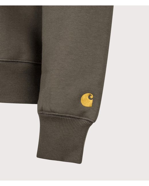 Carhartt Green Regular Fit Chase Sweatshirt for men