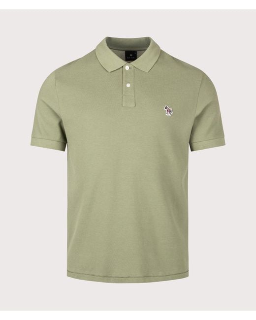 Paul Smith Green Regular Fit Zebra Polo Shirt for men