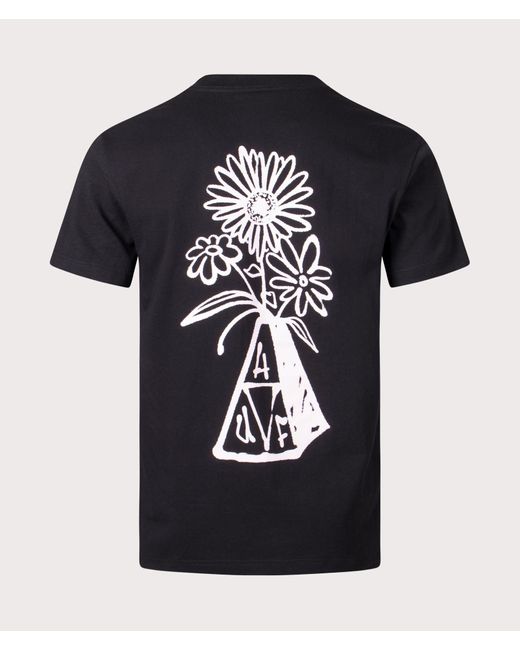 Huf Black Triple Triangle Hallows T-shirt for men