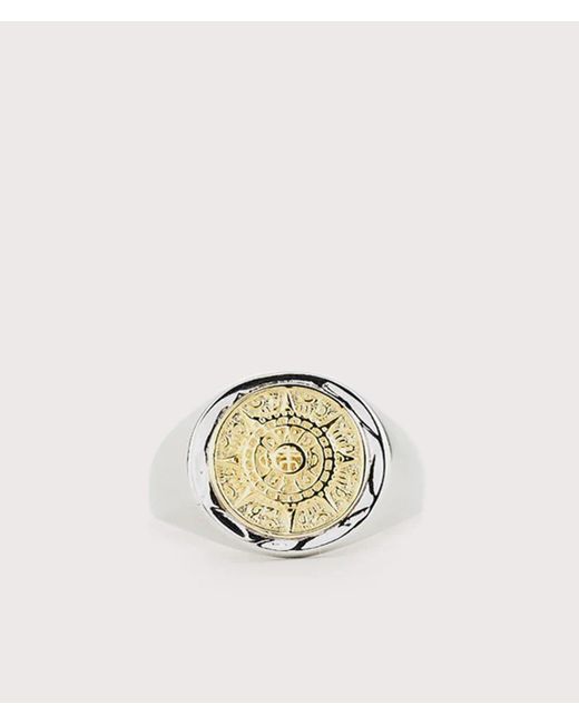 Serge Denimes Natural Sterling Compass Ring for men