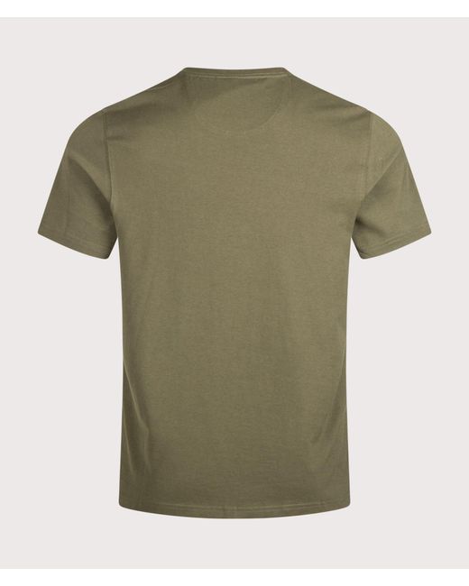 Barbour Green Regular Fit Essential Sports T-Shirt for men