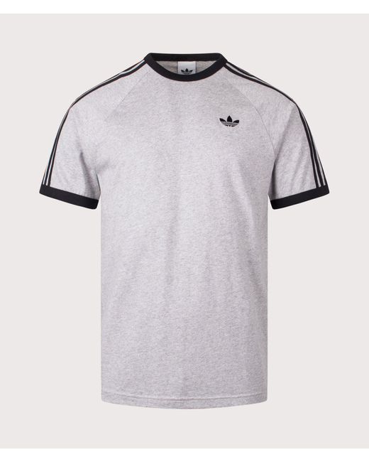 Adidas Originals Blue 3 Stripes T-Shirt for men