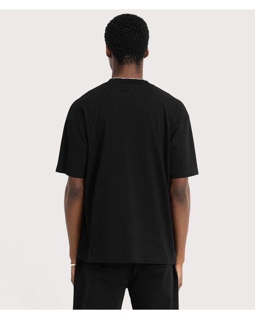 Represent Black Oversized Initial T-Shirt for men