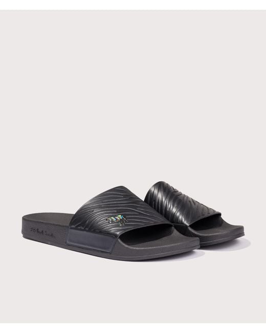 Paul Smith Brown Zed' Zebra Sliders for men