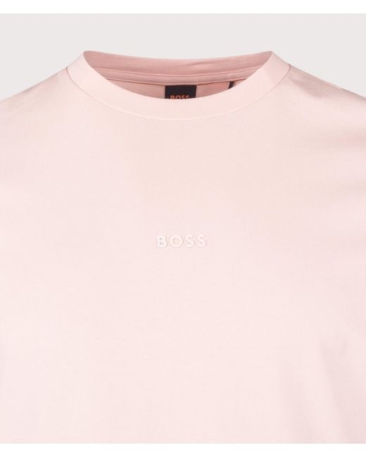 Boss Pink Regular Fit Tchup T-Shirt for men