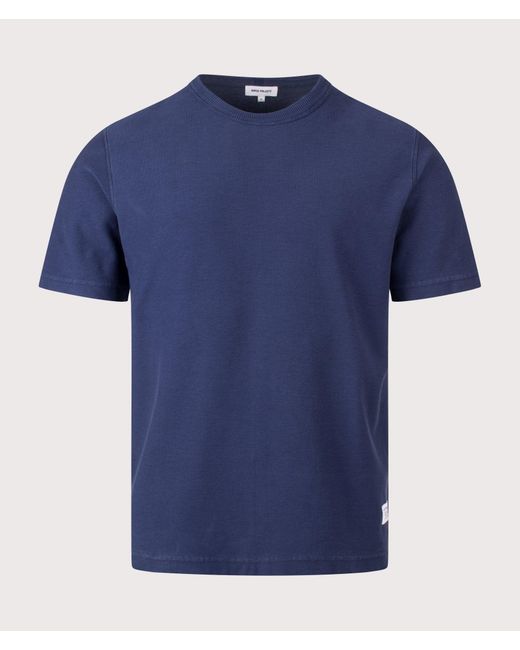 Norse Projects Blue Relaxed Fit Elmelunde Organic Cotton Gmd T-Shirt for men