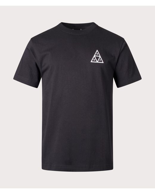 Huf Black Set Triple Triangle T-shirt for men