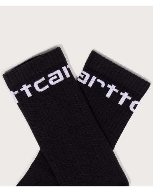 Carhartt Black Carhartt Logo Socks for men
