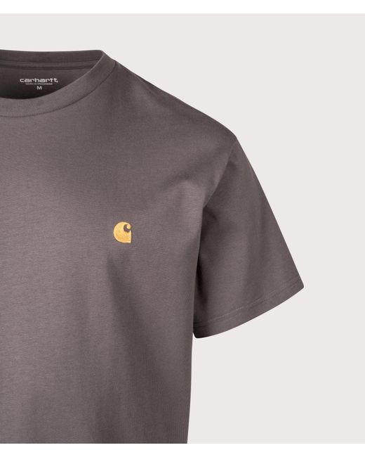 Carhartt Gray Loose Fit Chase T-Shirt for men