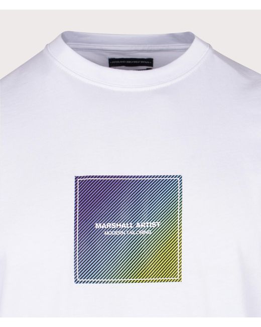 Marshall Artist White Linear Box T-shirt for men